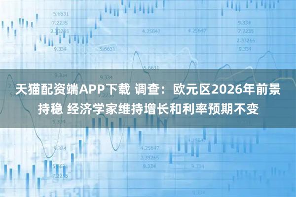 天猫配资端APP下载 调查：欧元区2026年前景持稳 经济学家维持增长和利率预期不变
