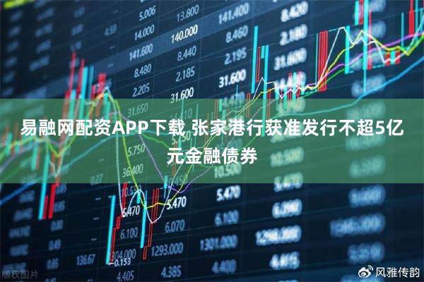 易融网配资APP下载 张家港行获准发行不超5亿元金融债券